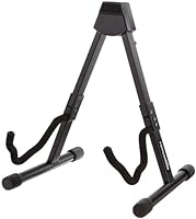 Amazon Basics Adjustable Guitar Folding A-Shape Frame Stand for Acoustic and Electric Guitars with Non-Slip Rubber and...